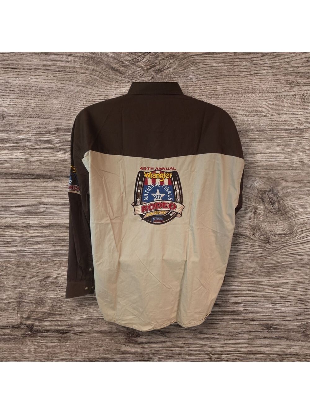 Men's Wrangler 2007 National Finals Rodeo Button Up Shirt Size XL - Picture 6 of 7